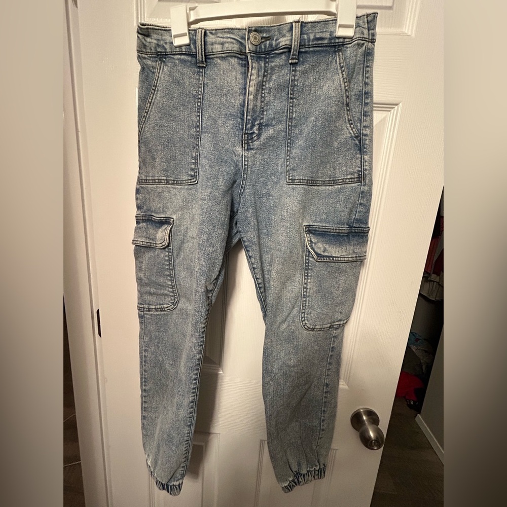 SO Light Blue High Rise Cargo Jogger